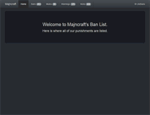 Tablet Screenshot of banlist.majncraft.cz